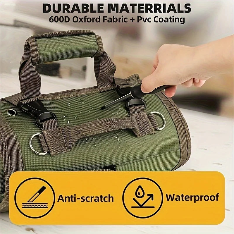 Multi-Purpose Tool Bag High Quality Professional Multi Pocket Hardware Tools Pouch Roll UP Portable Small Tools Organizer Bag